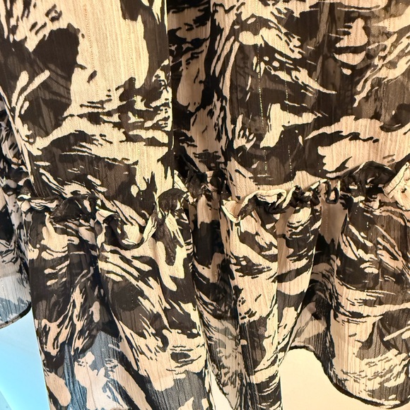 MISA.L.A./Floral Black and White Chiffon Dress.NWT - Picture 10 of 10